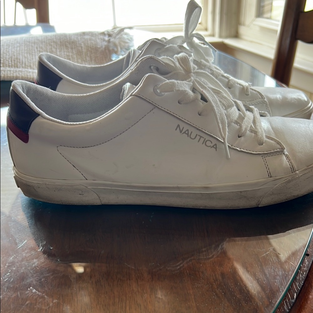 Nautica White Sneakers Minimalist Design Casual